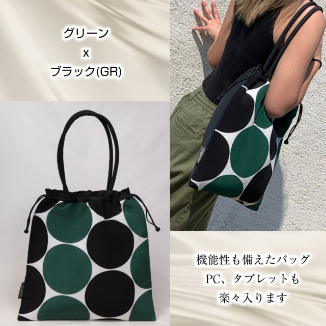 グラフィック巾着バッグ nanfan